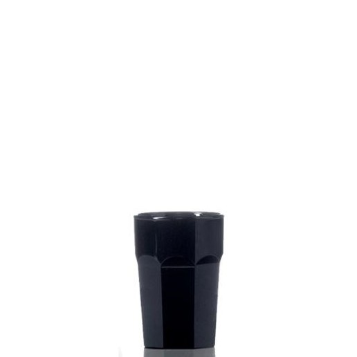 Black Plastic Shot Glass Remedy 2.5 cl. Have it printed or engraved with your own logo